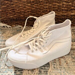 Vans White High-Top Sneakers